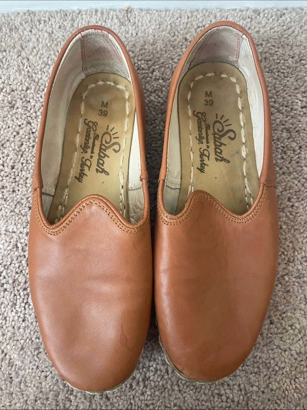 Sabah Tan Slip-On Comfort Shoes